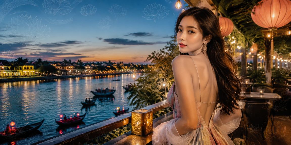 Người chơi thư giãn tại quán cà phê Hội An với thiết bị giải trí trực tuyến
